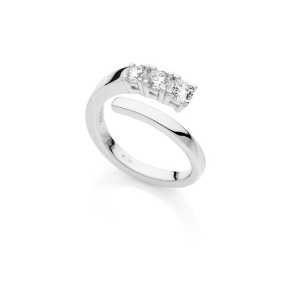 Anello in argento trilogy