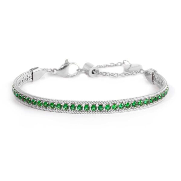 Bracciale tennis zirconi baguette catena snake squadrata
