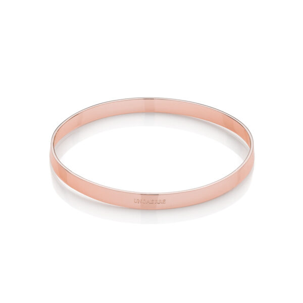 Bracciale rigido dorato rosa Lux