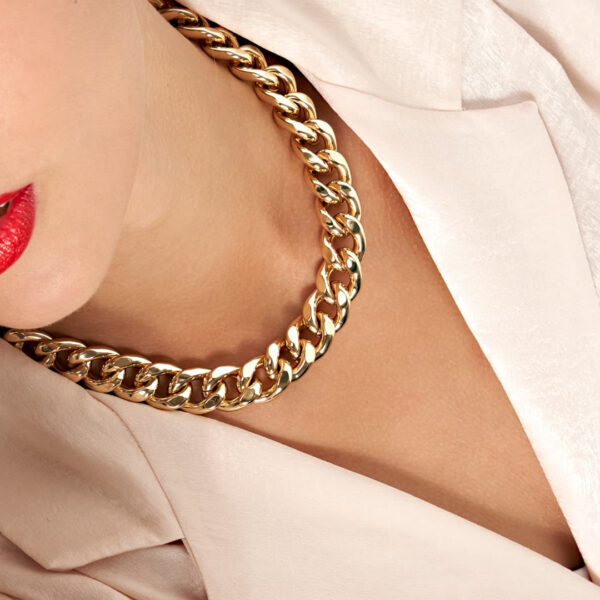 Collana Groumette in bronzo dorato - immagine 2