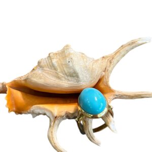 Anello pasta di turchese