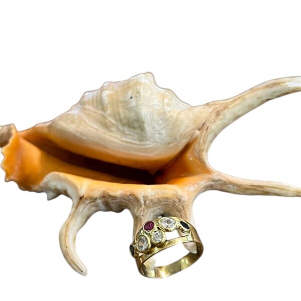 Anello con tormaline