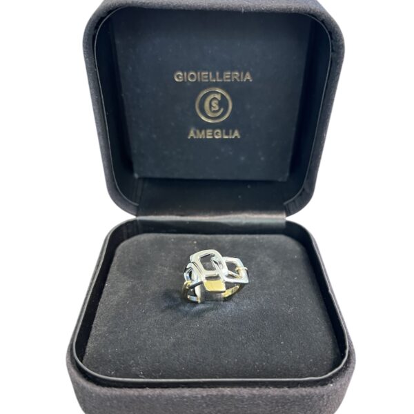 Anello in oro con inserti centrali - immagine 2