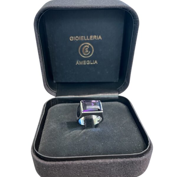 Anello con ametista - immagine 2