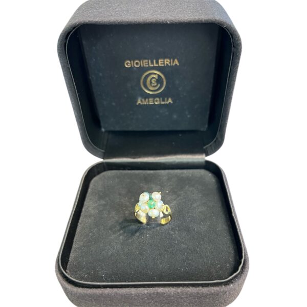 Anello perle e cuori - immagine 2