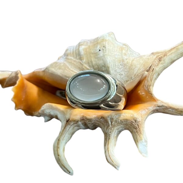 Anello acqua marina milk