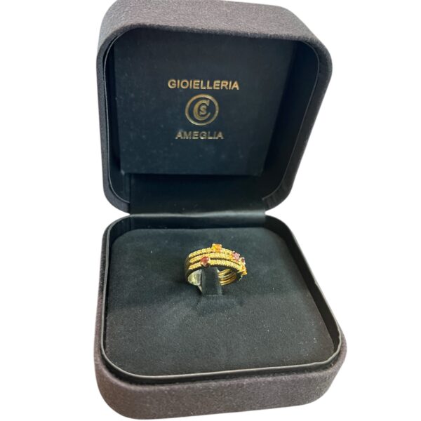 Anello in oro con duraliti - immagine 2