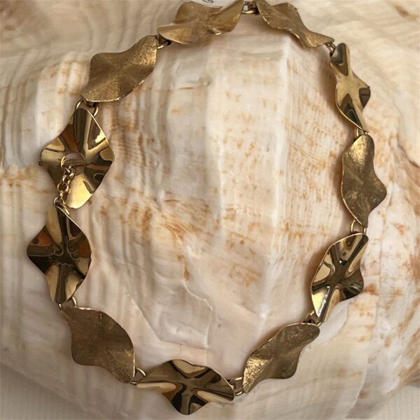 Bracciale foglia satinata e lucida - immagine 2