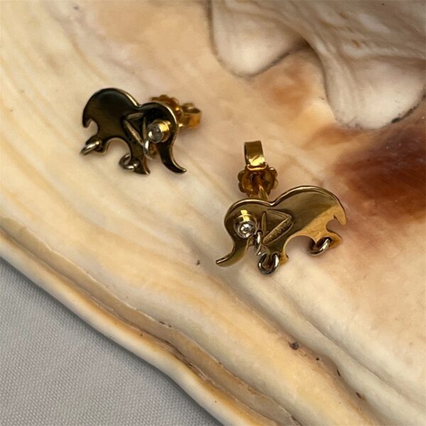 Orecchini elefante con diamante
