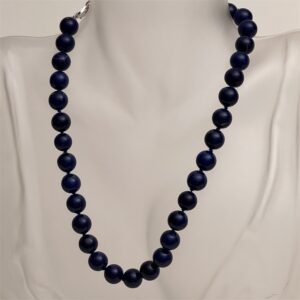 Collana di lapislazzuli chiusura argento