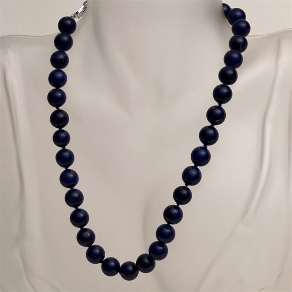 Collana di lapislazzuli chiusura argento