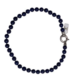 Collana di lapislazzuli chiusura argento