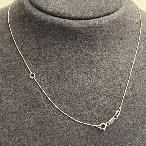 Collana filo sottile oro bianco