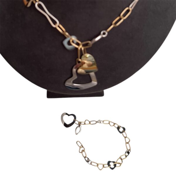 Bracciale charms cuori