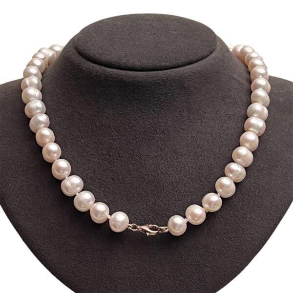 Collana di perle chiusura in argento