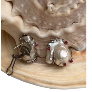 Orecchini perla in argento