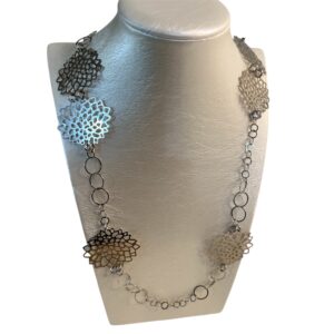 Collana maglia con cerchi