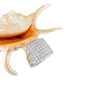 Anello in oro pavé