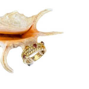 Anello in oro con duraliti