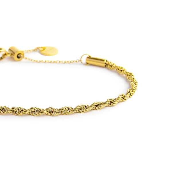 Bracciale catena a corda - Oro - immagine 4