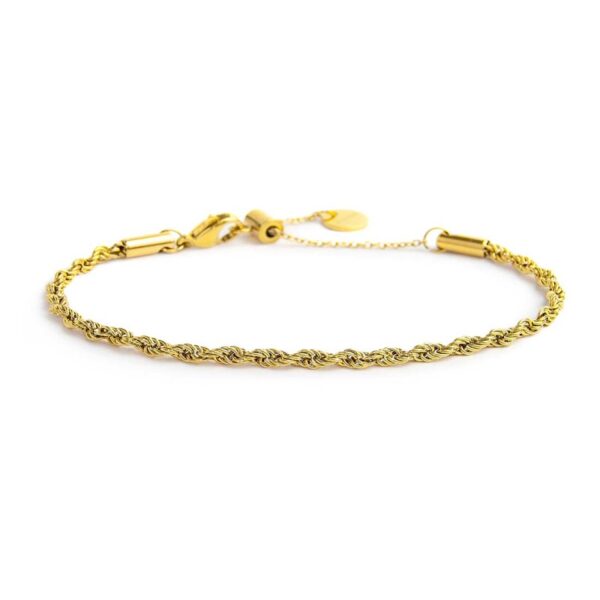 Bracciale catena a corda - Oro - immagine 2