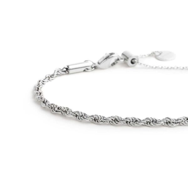 Bracciale catena a corda - Acciaio - immagine 4