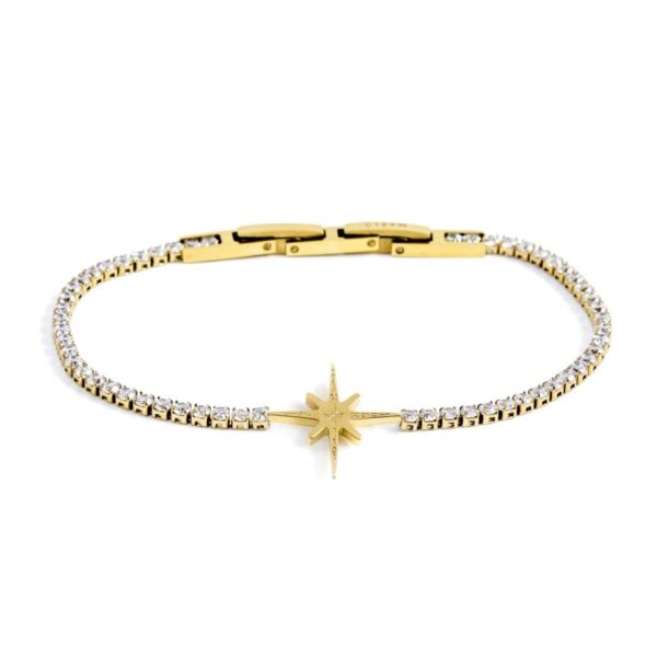 Bracciale tennis rosa dei venti - immagine 2