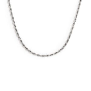 Collana catena a corda 2,5mm - Acciaio