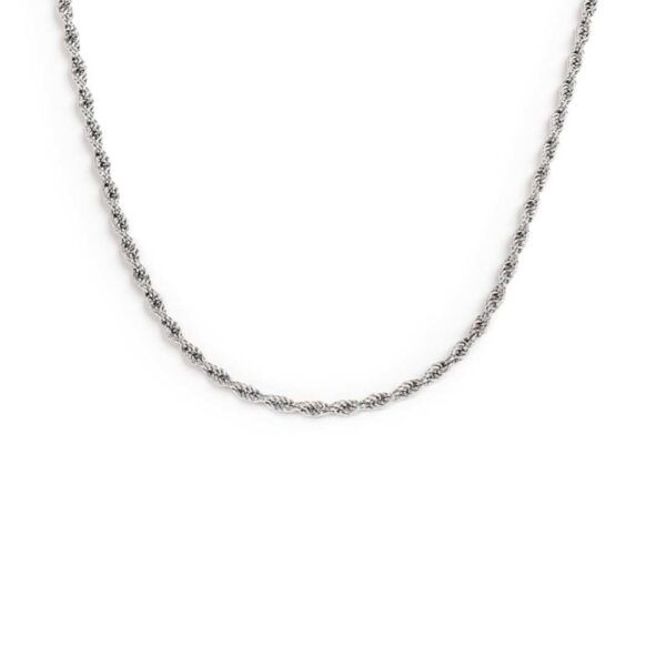 Collana catena a corda 2,5mm - Acciaio