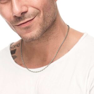 Collana catena a corda 2,5mm - Acciaio