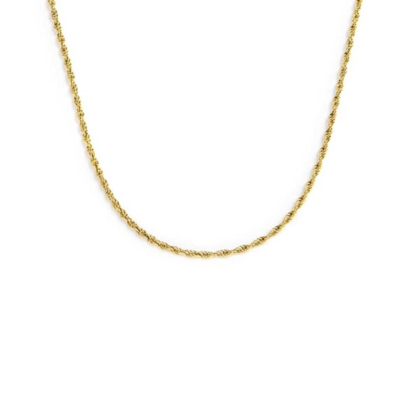 Collana catena a corda 2mm - Oro