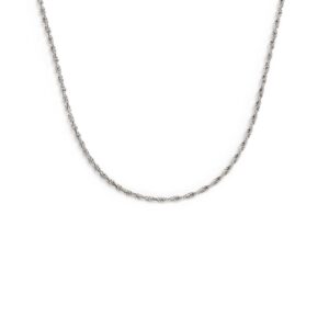 Collana catena a corda 2mm - Acciaio
