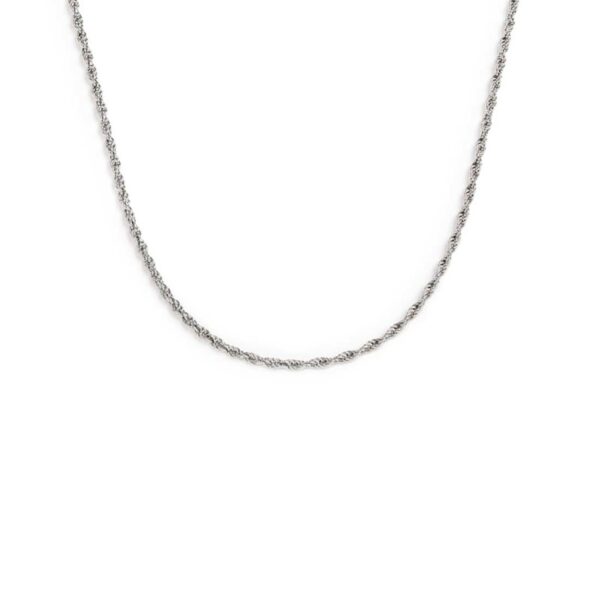 Collana catena a corda 2mm - Acciaio