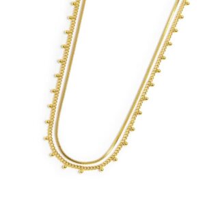 Collana doppia catena snake