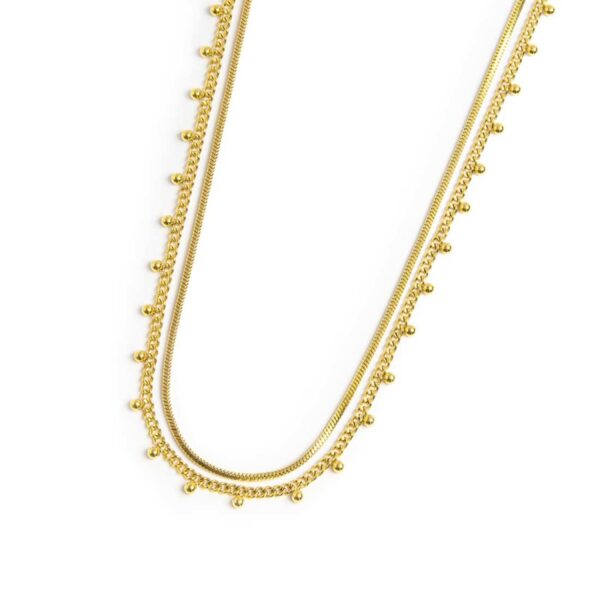 Collana doppia catena snake