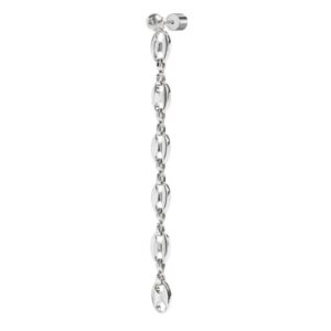 Orecchino pendente con catena marine