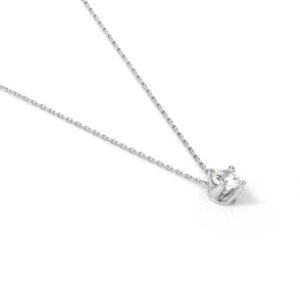 Collana Cubic Zirconia in argento bianco