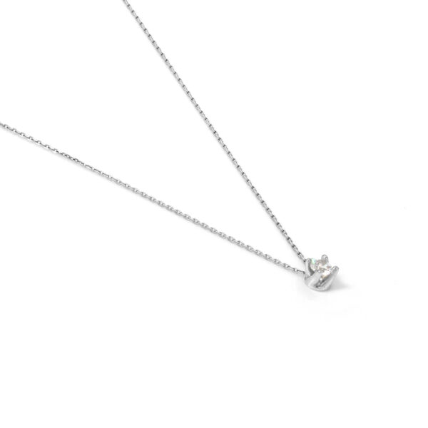 Collana Cubic Zirconia Mini in argento bianco - immagine 2