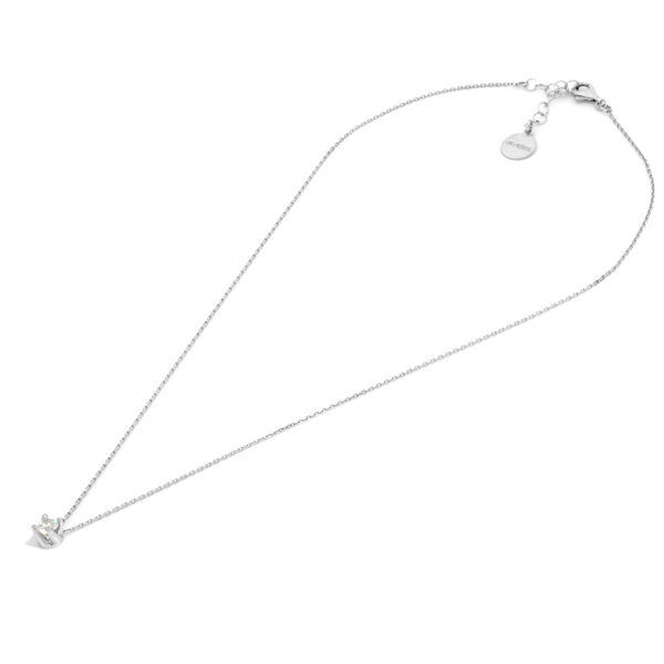 Collana Cubic Zirconia Mini in argento bianco