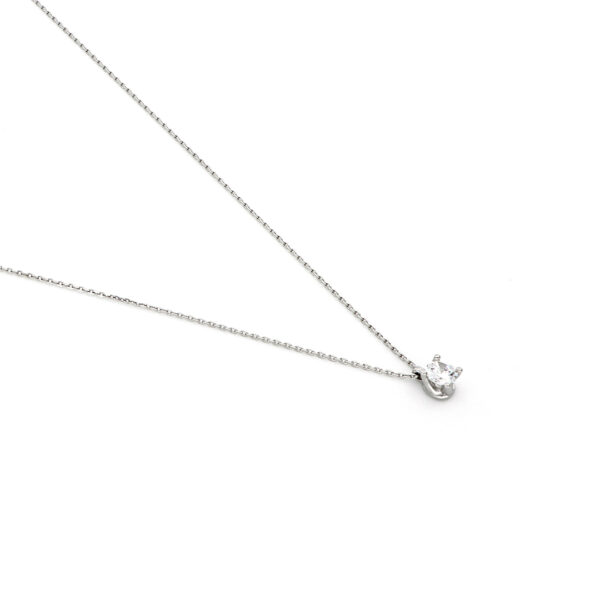Collana Cubic Zirconia Maxi in argento bianco - immagine 2