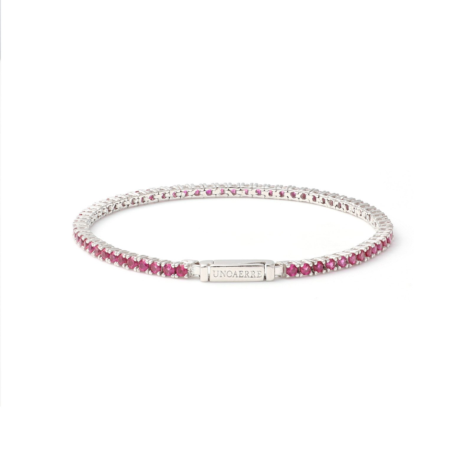 Bracciale tennis fucsia