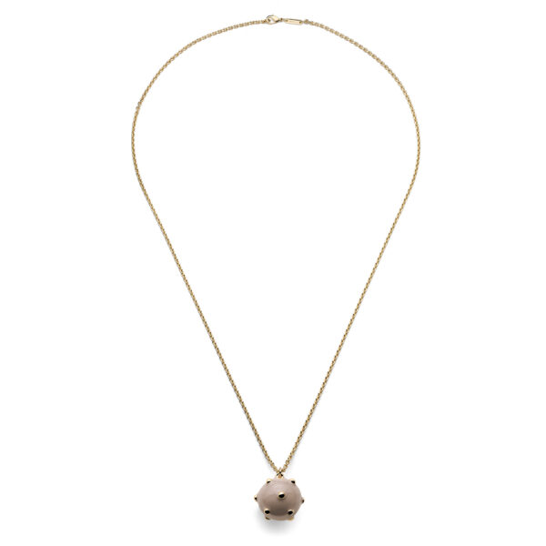 Collana con Mina grande grigia
