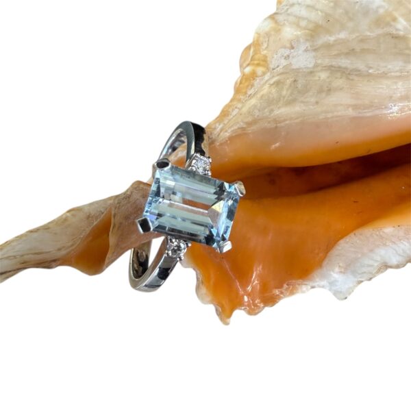 Anello acquamarina - immagine 2