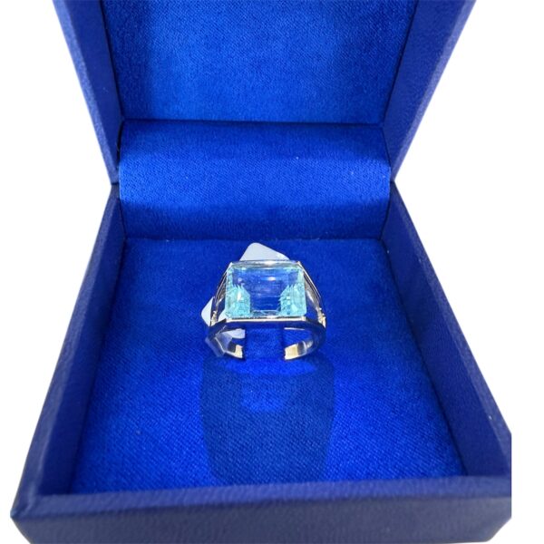 Anello con acquamarina - immagine 3
