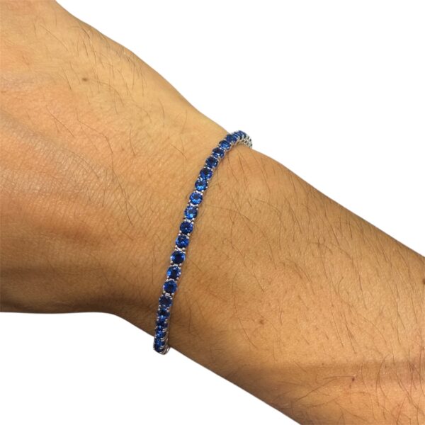 Bracciale tennis blu - immagine 2