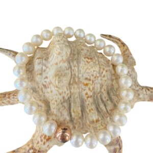 Bracciale perle ball rosata